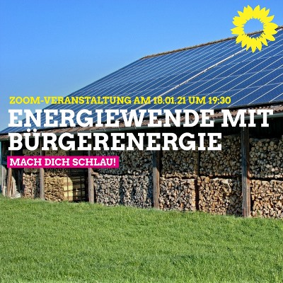 Energiewende mit Bürgerenergie vorantreiben